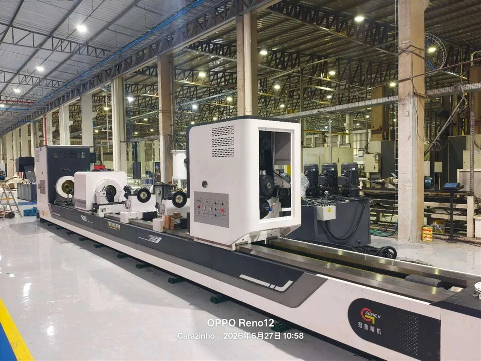 Deep Hole Drilling Skiving Roller Burnishing Machine For Hydraulic Cylinder Tube Machining